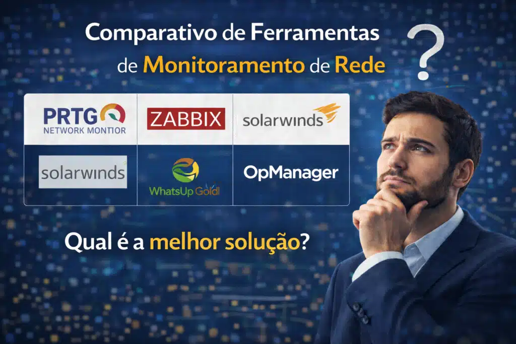 Comparativo de ferramentas de monitoramento.