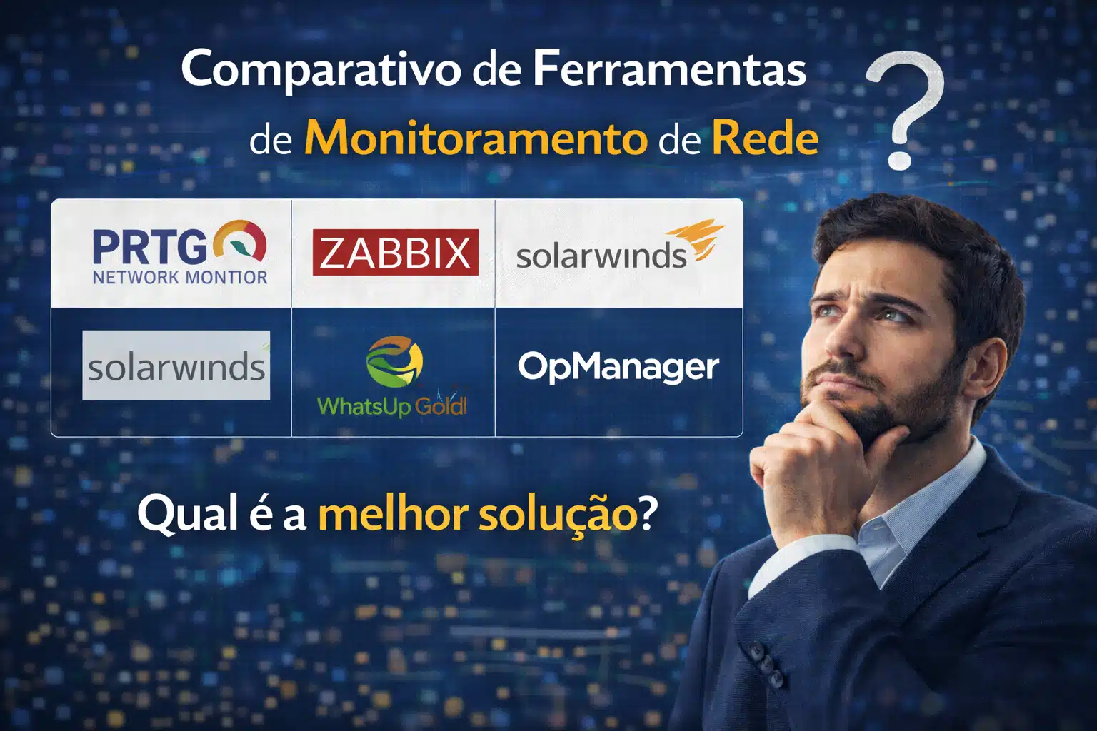 Comparativo de ferramentas de monitoramento.