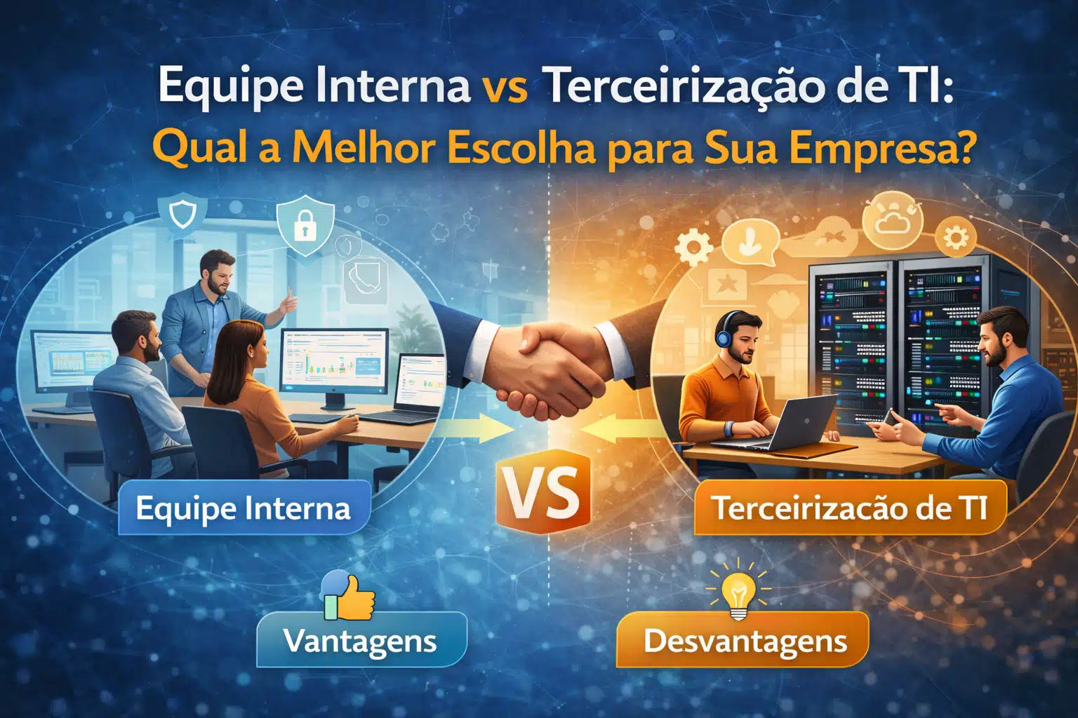 Comparação entre equipes de TI