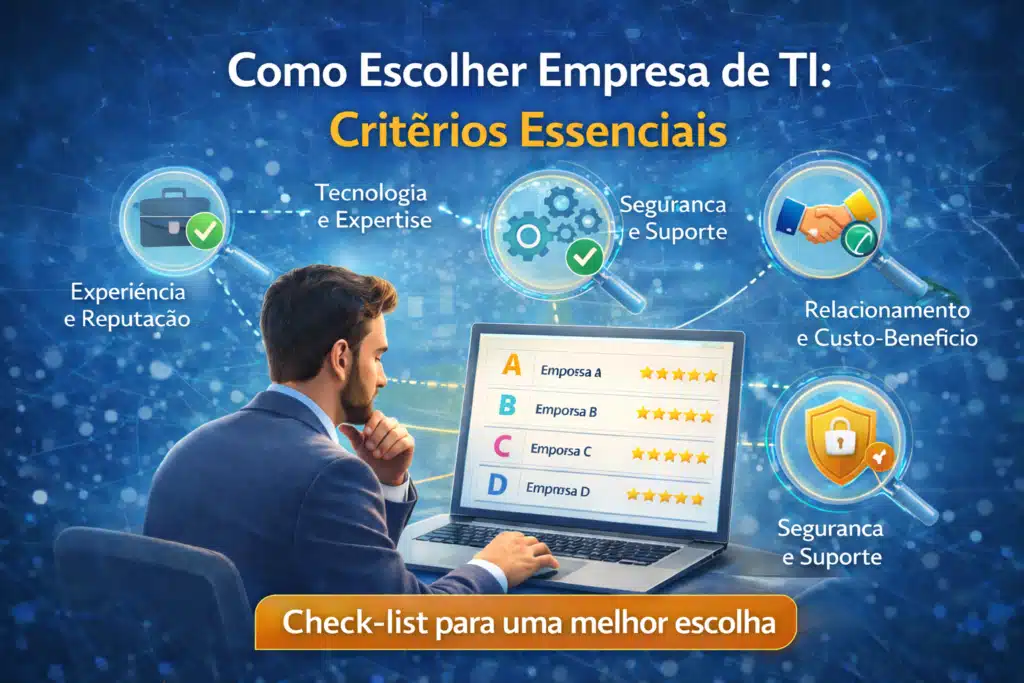Escolha de empresa de tecnologia.