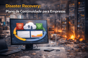Recuperação de desastres para empresas.