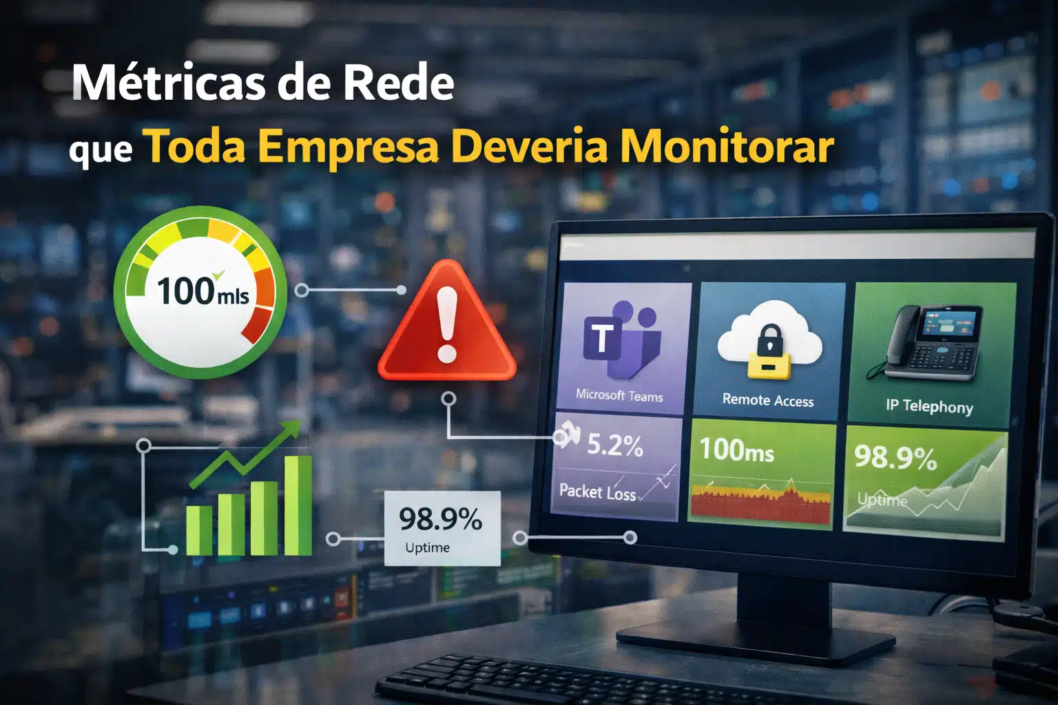 Métricas de rede para monitoramento empresarial